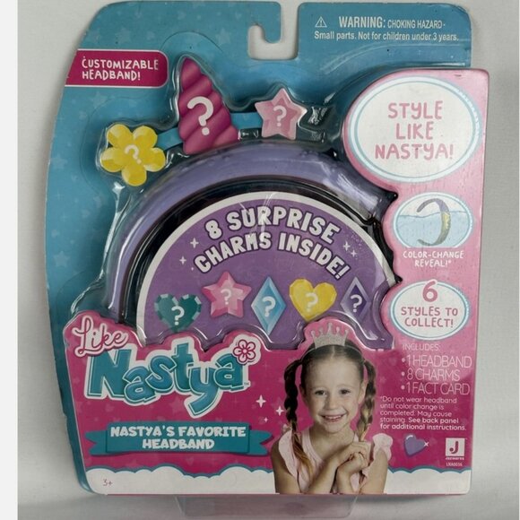 NEW Like Nastyas Favorite Headband With 8 Surprise Charms Color Change Reveal - Picture 1 of 3